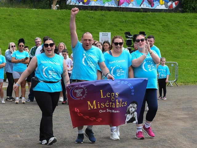 Forty teams, fundraising in the fight to beat cancer, participated in the 24 hour Legenderry Relay for Life at St Columba’s Park on Saturday. Photo: George Sweeney.