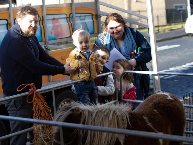 The Begley family enjoying festivities during National Credit Union Day at Derry Credit Union on Saturday. : .