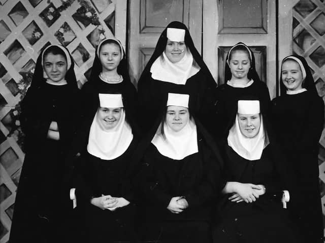Some of the cast of a St. Mary's production of The Sound of Music.