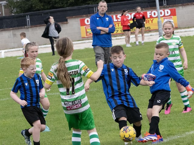 Action from the Oxford v. Top of the Hill Girls game in the Ryan McBride tournament on Wednesday afternoon.