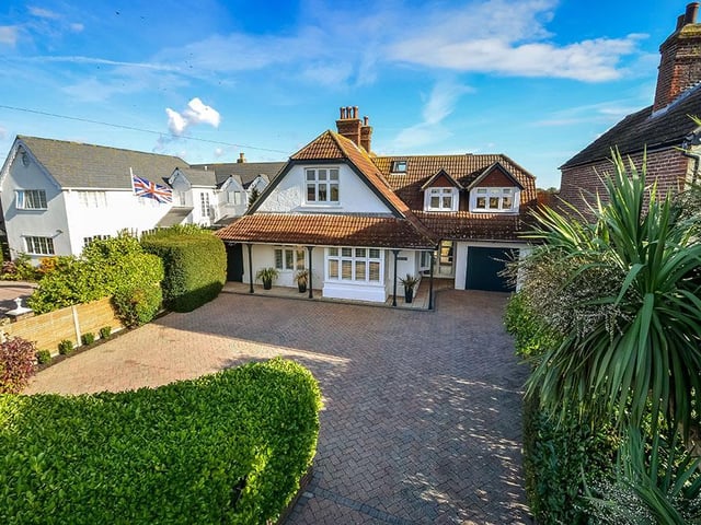 This five bed home in Havant Road, Hayling Island, is on the market for £900,000. It is listed by Fine and Country.