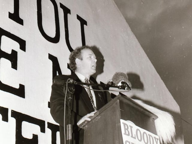 Scenes from the Bloody Sunday commemorative events in Derry in January 1996.