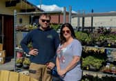 Cyril and Alison Quinn, proprietors of the Springrowth Landscape and Garden Centre, Springtown Industrial Estate. DER2115GS – 028