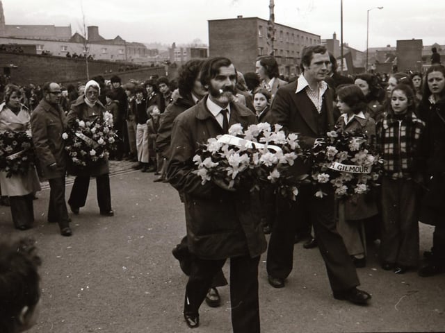 Bloody Sunday commemorative ceremonies and march back in January 1976.