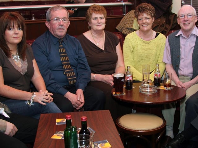 Harry McCourt, Ann-Marie McCourt, Willie Murray, Myra Murray, Teresa Cooley, Danny Cooley, Willie Cooley 0036JML : Parties and nights out in March 2006