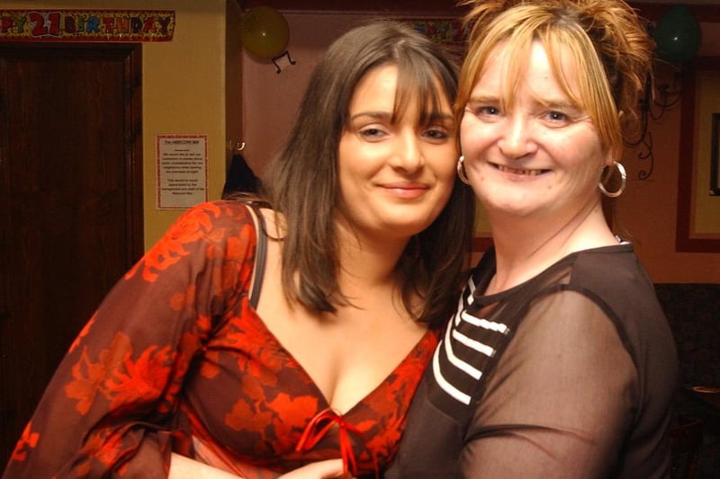 Ciara Collins with her Aunt Bernadette who helped celebrate her birthday at the Abercorn bar.