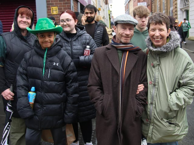 Spectators at St. Patrick’s Day Parade on Shipquay Street. (Photo - Deirdre Heaney, nwpresspics)