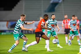 Derry City midfielder Sadou Diallo in action against Shamrock Rovers at the end of last season in Tallaght Stadium.