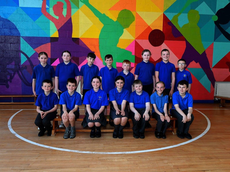 Mrs Doherty's P7 class at St Therese Primary School.