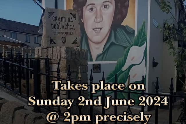 The annual commemoration will take place in Creggan on Sunday.