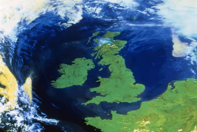 Ireland and Britain from space. (Photo by Heritage Space/Heritage Images/Getty Images)