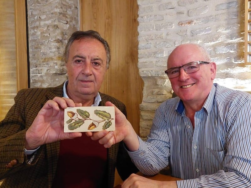 Marcas Ó Murchú with Ramón Ó Dogherty in Seville.