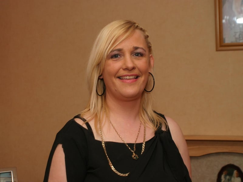 Party celebrations back in March 2004: Louise Simpson.