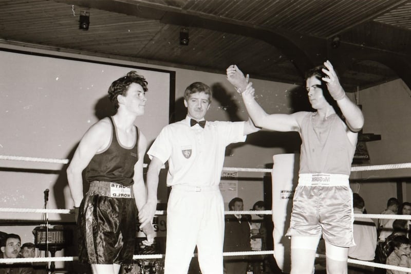 Fairview boxing tournament in the Delacroix back in February 1995.