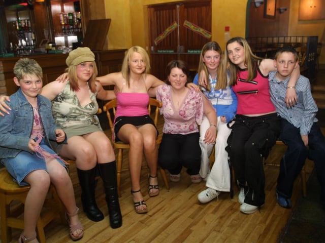Celebrating Sabrina Duffy's party in 2003.