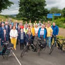 Mayor Councillor Patricia Logue officially opened the new Strathfoyle greenway in 2023. 23.06.23. Picture Martin McKeown. 23.06.23