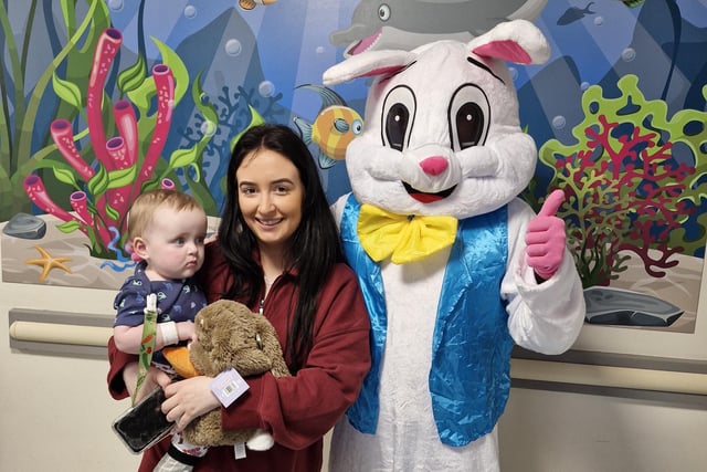 Six great photos as the Easter Bunny makes a surprise visit to the Children’s Ward at Altnagelvin Hospital.