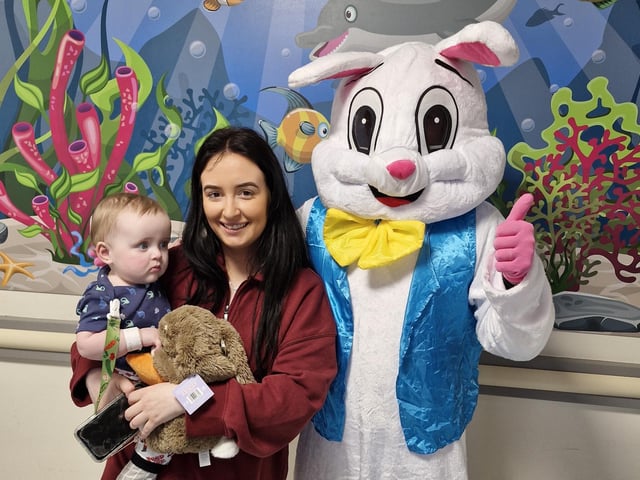 Six great photos as the Easter Bunny makes a surprise visit to the Children’s Ward at Altnagelvin Hospital.