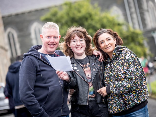 Dara O'Hagan and parents.