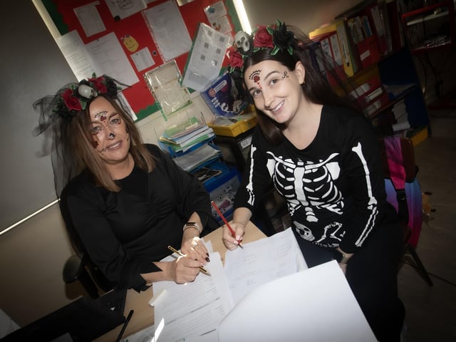 Mrs. Cunningham and Mrs. Pike pictured on Friday. : .