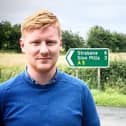 Daniel McCrossan, the SDLP MLA for West Tyrone, pictured at the A5 road.