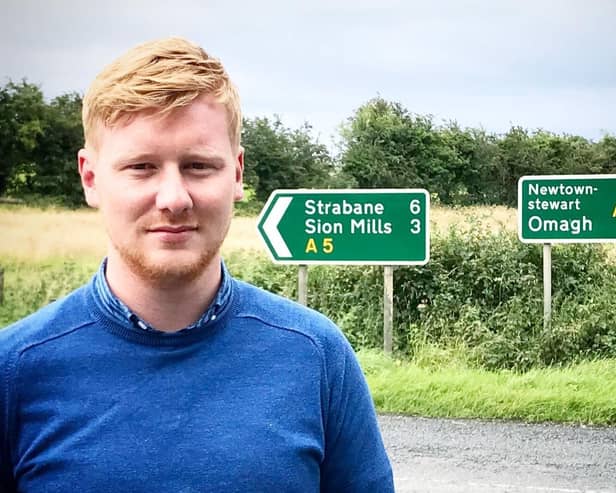 Daniel McCrossan, the SDLP MLA for West Tyrone, pictured at the A5 road.