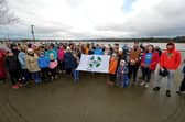 Pictured at a previous GOAL Walk are pupils from Nazareth House Primary School. DER5219GS – 015
