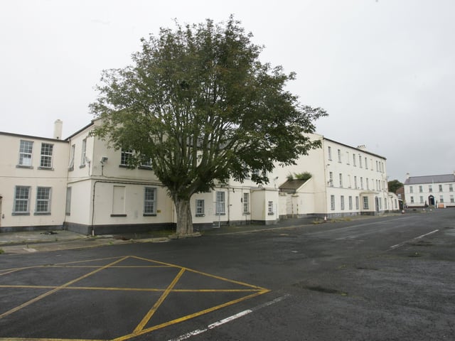 The former British Army military barracks at Ebrington in September 2005 shortly after it was transferred to the Executive.