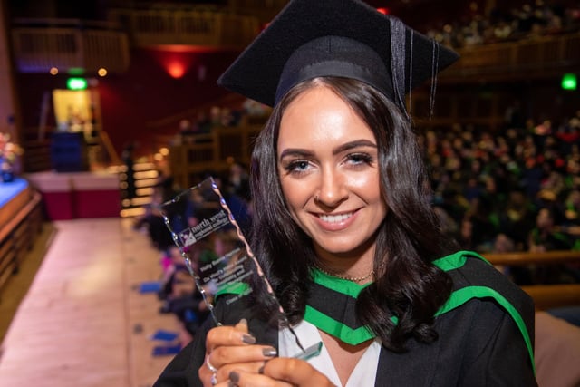 The Da Vinci’s Hotel Award  Awarded for Outstanding Foundation Degree Hospitality and Tourism Management Student  was presented to Holly Barrie-Herron at NWRC’s Higher Education Graduation Ceremony. 