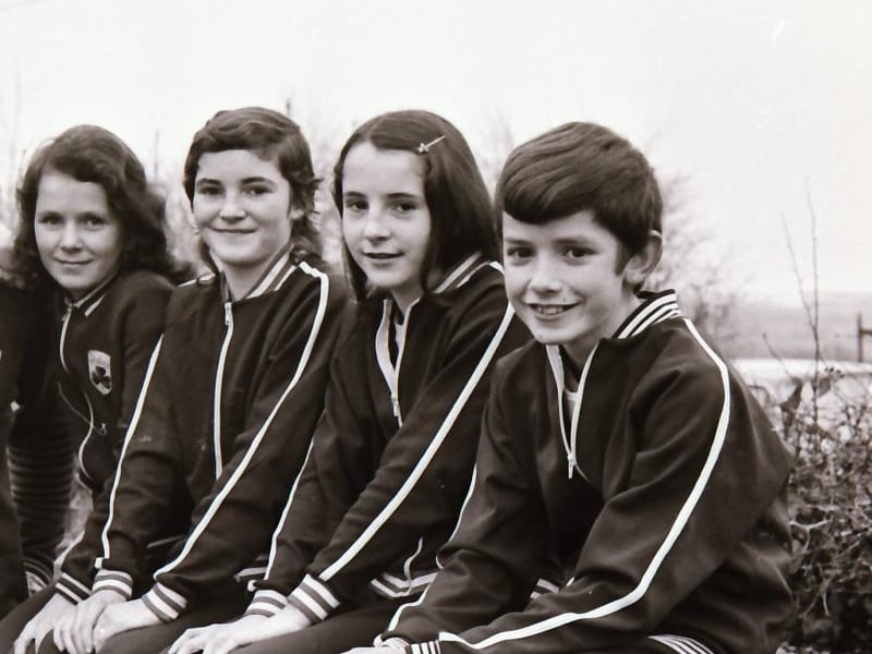Four young athletes from St Johnston in Donegal who made it through to the cross-country all Ireland finals in County Laois.