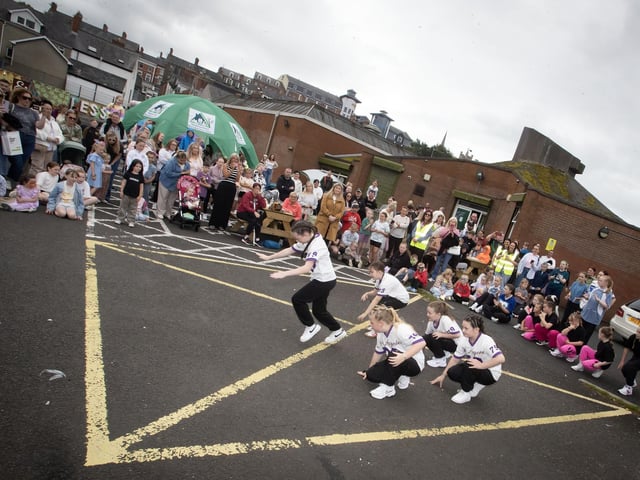 Some of the young dancers who performed at the Feile '25s Party in the Park (Big Bog BBQ) in Pilot's Row on Saturday. (Photos: Jim McCafferty Photography) : .