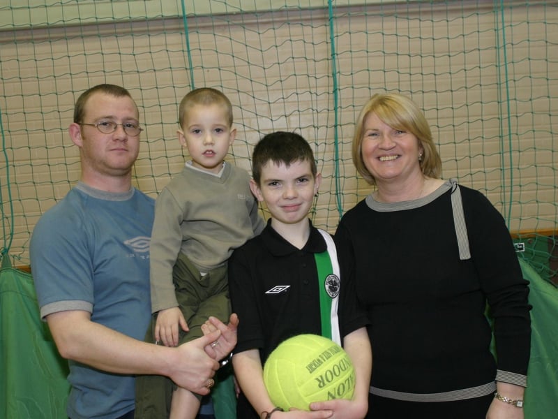 Party celebrations back in 2004: Oran McLaughlin and Shane McGill.