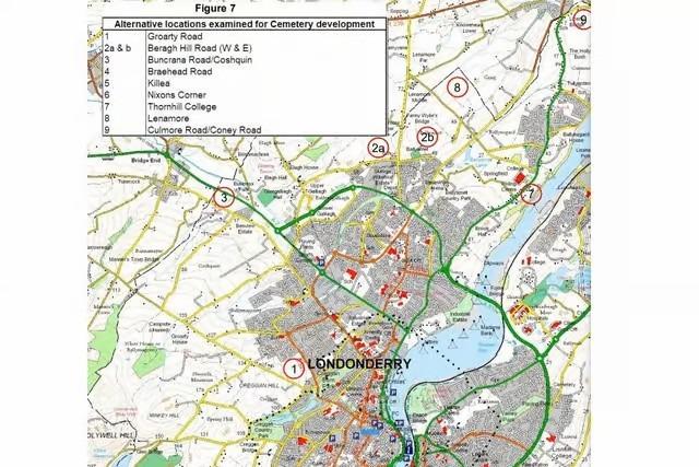 A range of sites outside the city limits have been considered.