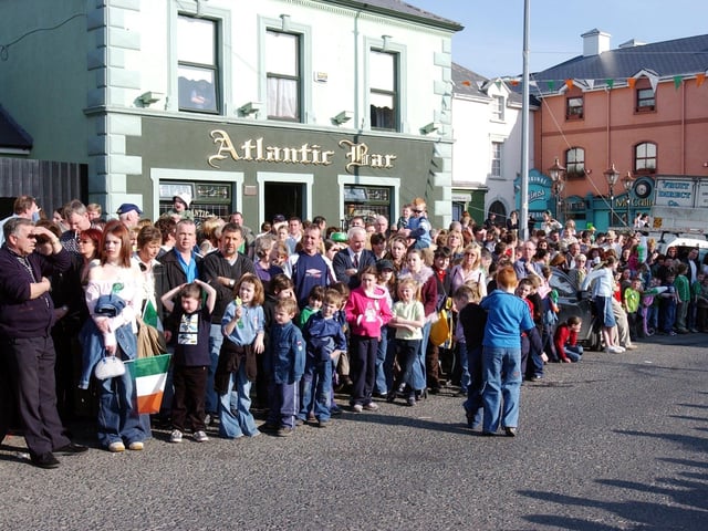 Buncrana St Patrick's Day in 2003:.