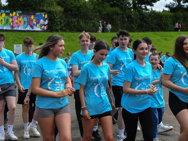 Forty teams, fundraising in the fight to beat cancer, participated in the 24 hour Legenderry Relay for Life at St Columba’s Park on Saturday. Photo: George Sweeney.