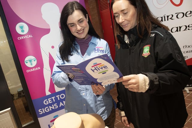 The Hive Cancer Support Charity's Marianne Flood in conversation with Sinead Wilson on Tuesday night.