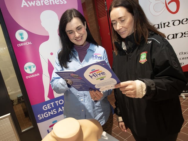 The Hive Cancer Support Charity's Marianne Flood in conversation with Sinead Wilson on Tuesday night.