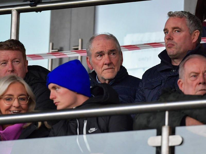 October 2023: Newly appointed Derry senior football manager Mickey Harte attends the Derry SFC semi-final between Glen and Slaughtneil at Owenbeg. Photo: George Sweeney