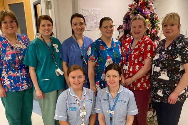 Staff at SWAH who worked over the festive period.