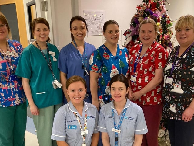Staff at SWAH who worked over the festive period.
