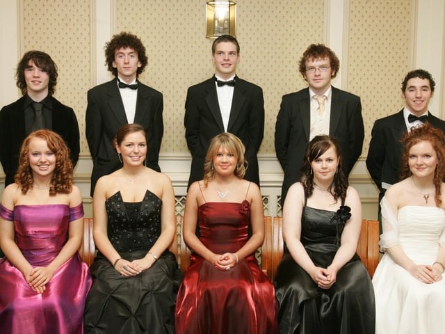 Seated, from left, are Erica Benham, Andrea McCallion, Lisa Rooney, Kim Nicholl and Suzanne Doogan. Standing, from left, are Brendan Austin, Dermot McAteer, Robert Brothers, Stephen Butler and Stephen McKenna. (1511C09)