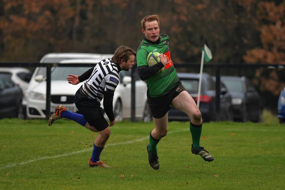 PROLIFIC: City of Derry’s David Lapsley continued his excellent recent form with two tries against Portadown on Saturday. Photo: George Sweeney