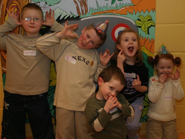 Party celebrations back in 2004: Marc Gallagher.