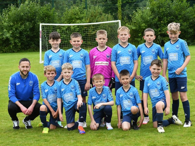 The Portstewart Academy under-10's team pictured at Oakgrove on Tuesday morning. (Photo: Keith Moore)