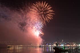 The fireworks display over the River Foyle in Derry-Londonderry which is one of the highlights of the week long Halloween festival in the city organised by Derry City and Strabane District Council which brings tens of thousands of people to the globally recognised event. Picture Martin McKeown. Inpresspics.com. 31.10.18