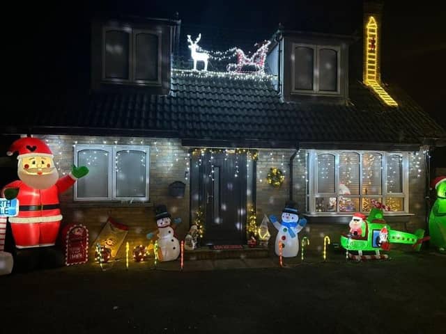 The house in Derry is bringing some early Christmas cheer.
