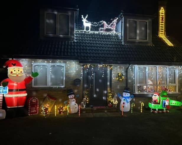 The house in Derry is bringing some early Christmas cheer.