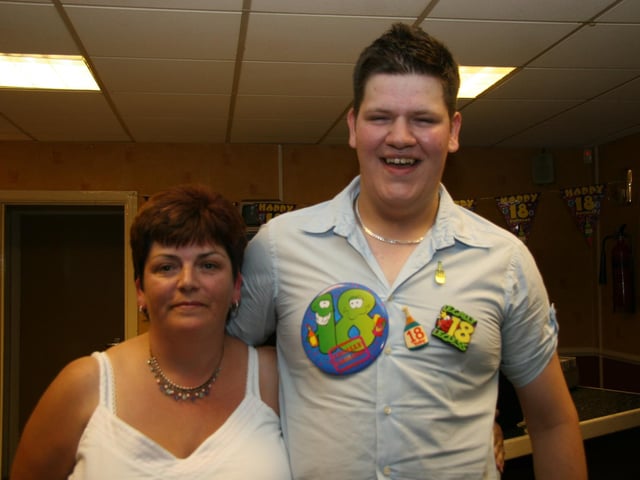 Gareth Connor's big 18th birthday.