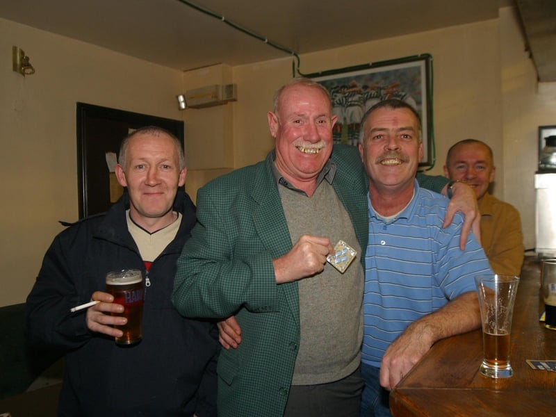 Oh what a crewWillie Fisher, Red James Doherty, Gerry Duddy and Paddy Fisher.:Derry parties from November 2003