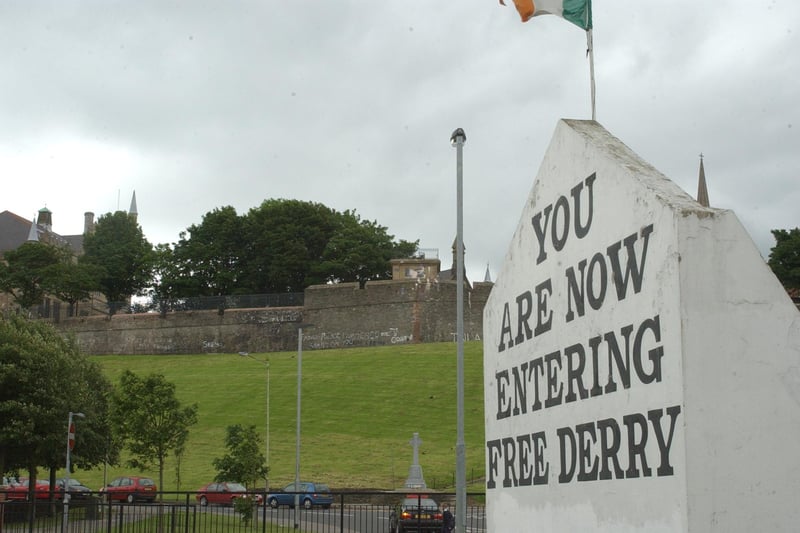 Free Derry Corner as it looked in 2003.